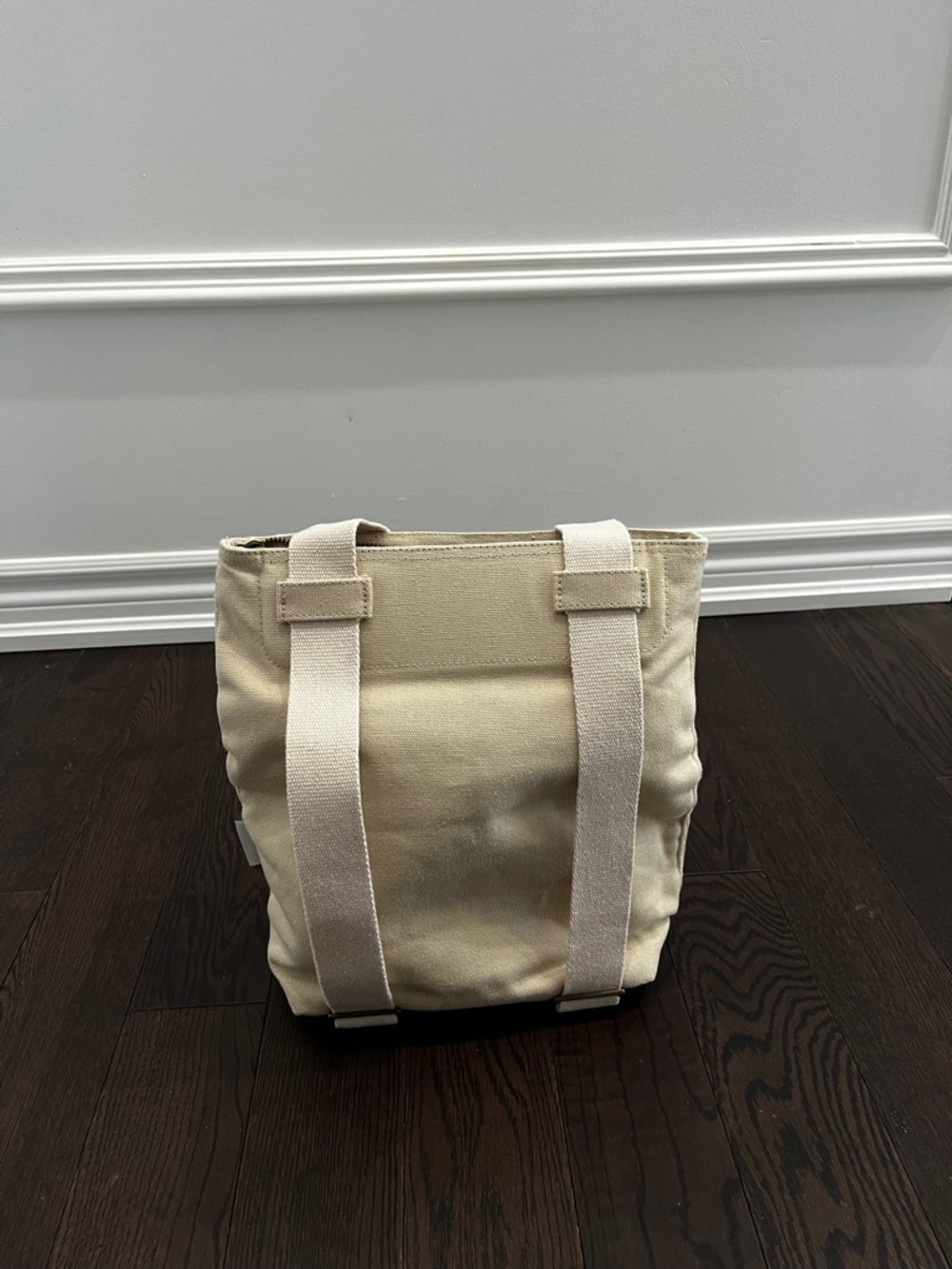 NWOT Indigo Chapters - OUI Canvas wine cooler backpack tote - Picture 3 of 8
